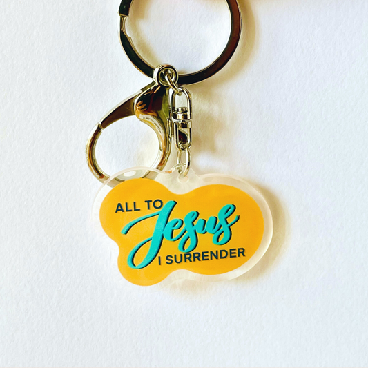 All To Jesus I Surrender Keychain