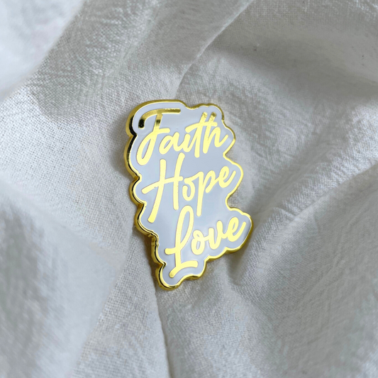 Faith Hope Love Enamel Pin