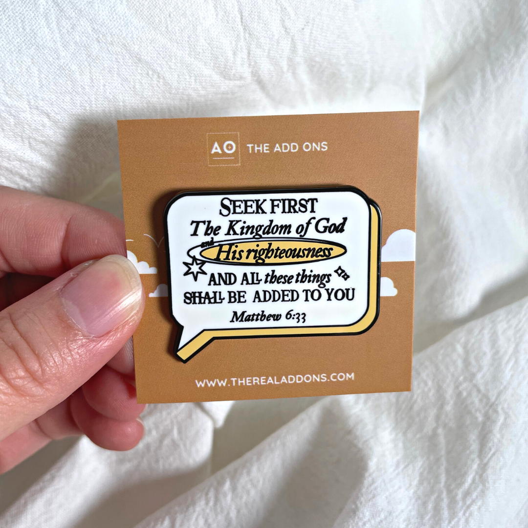 Matthew 6:33 Enamel Pin