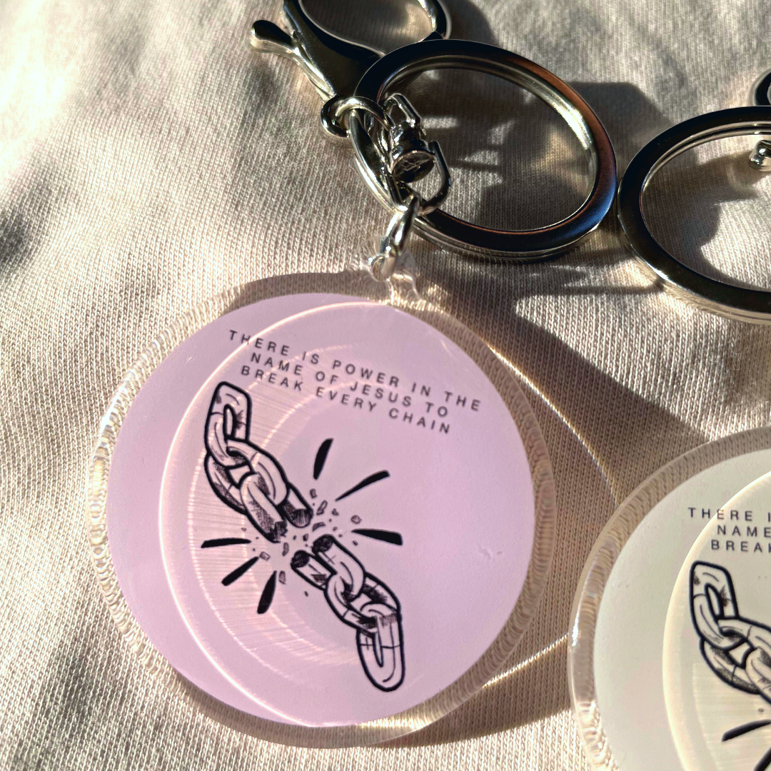 Break Every Chain Keychain (Purple)